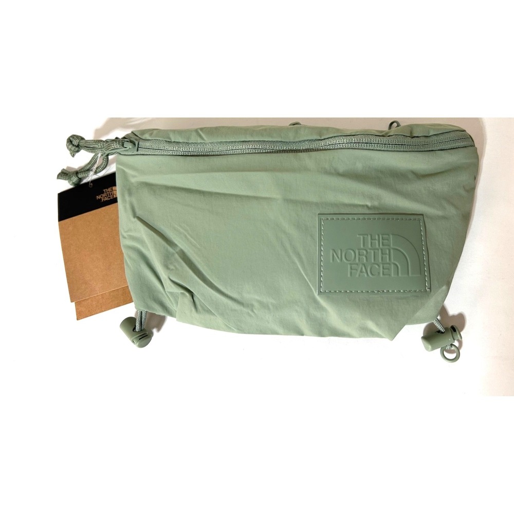 NWT$50 The North Face Never Stop Lumbar Fanny Sling Bag Slate Moss Green - Picture 2 of 10